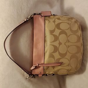 🚫SOLD🚫Coach Zoe Signature Canvas & Leather Shoulder Bag